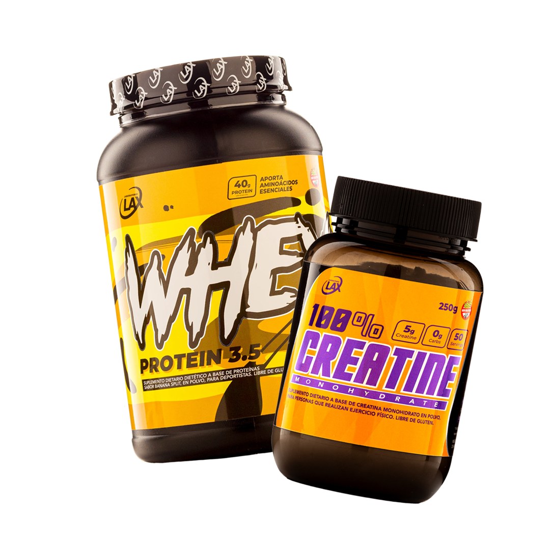 Combo Performance LAX: Whey Protein 3.5 + Creatina Monohidrato Micronizada